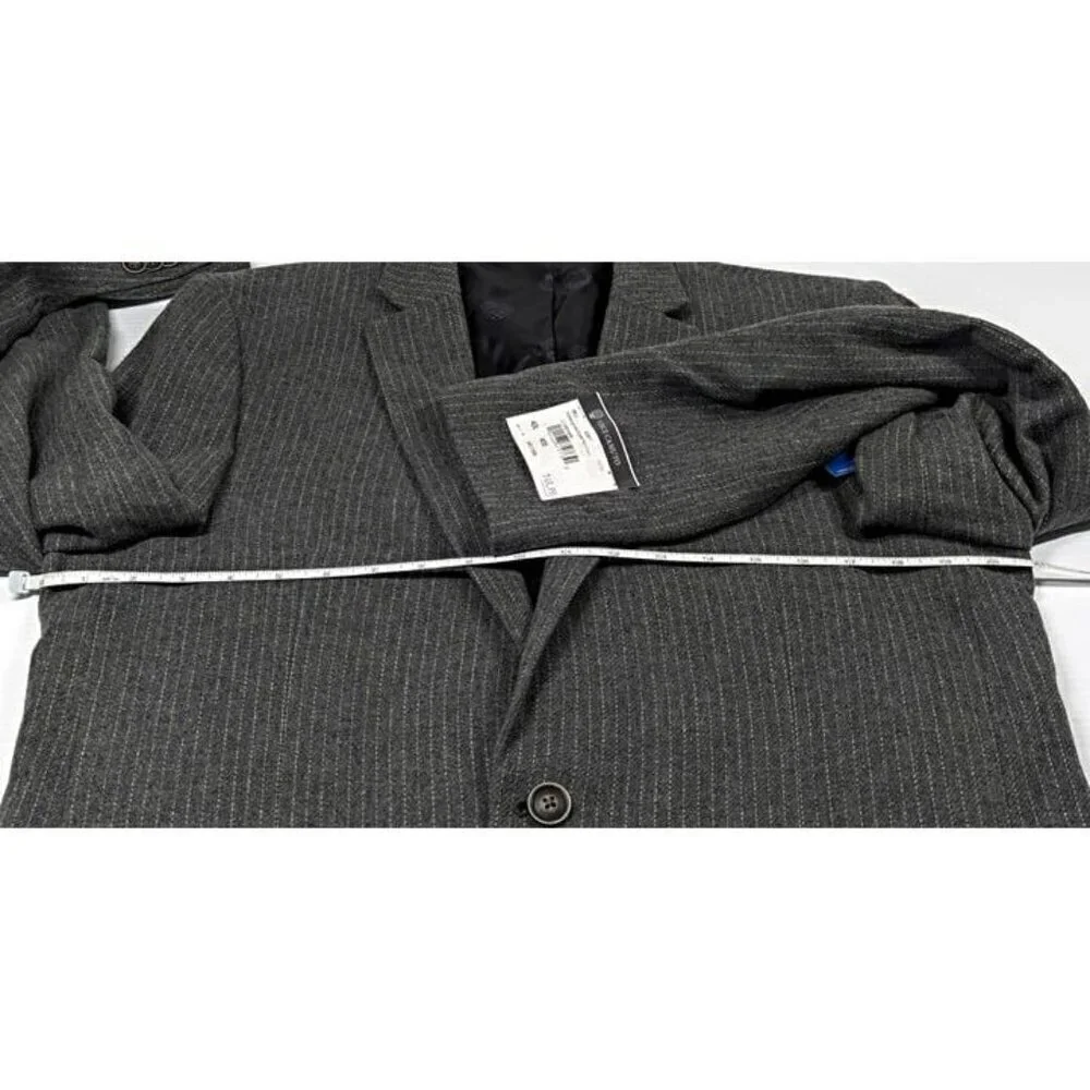 Vince Camuto Men's Bell 2-Piece Suit Light Gray Striped Size 42L/W35 (MSRP $150)